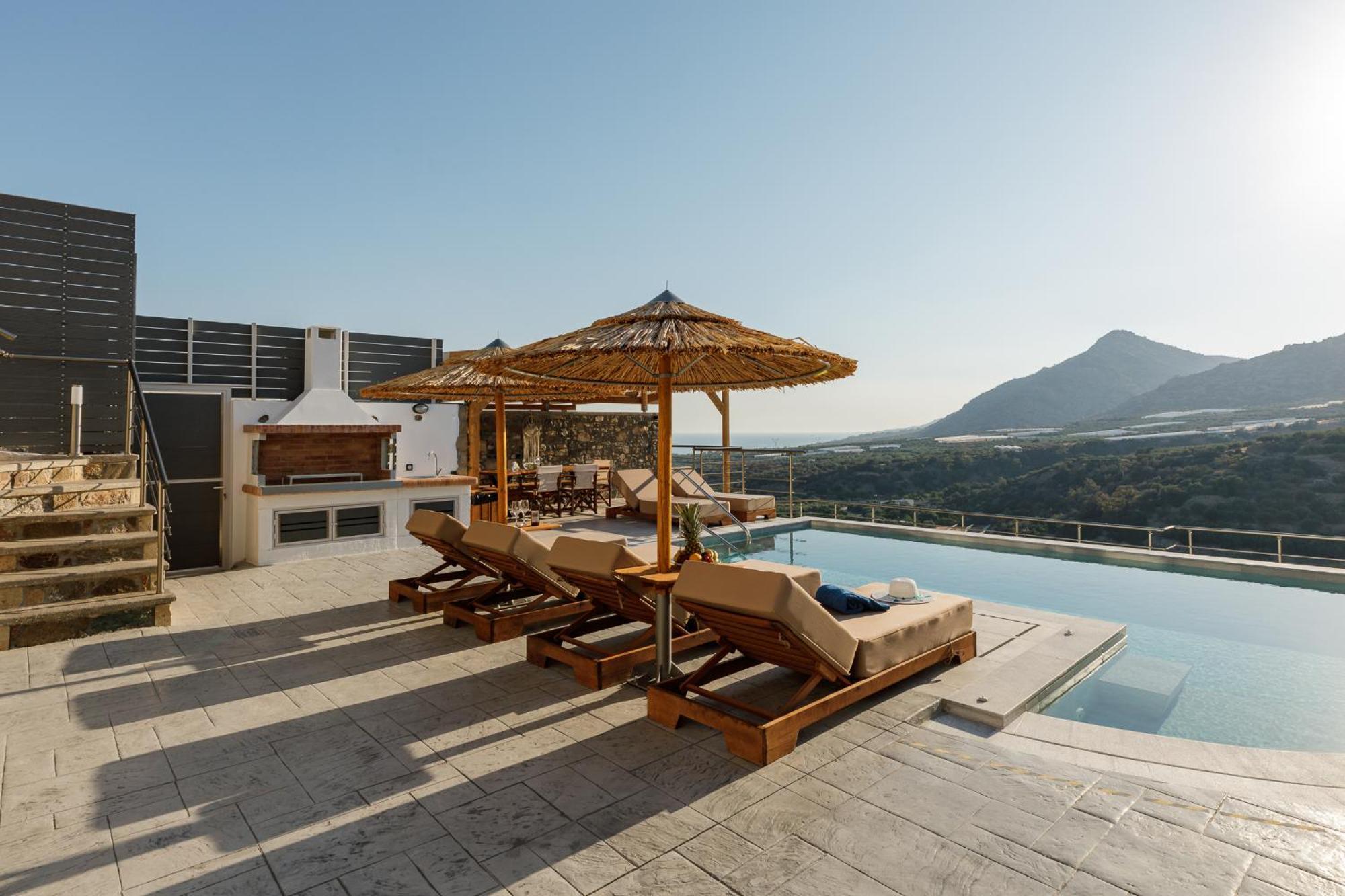 Mediterranean View Villa Makrýgialos المظهر الخارجي الصورة