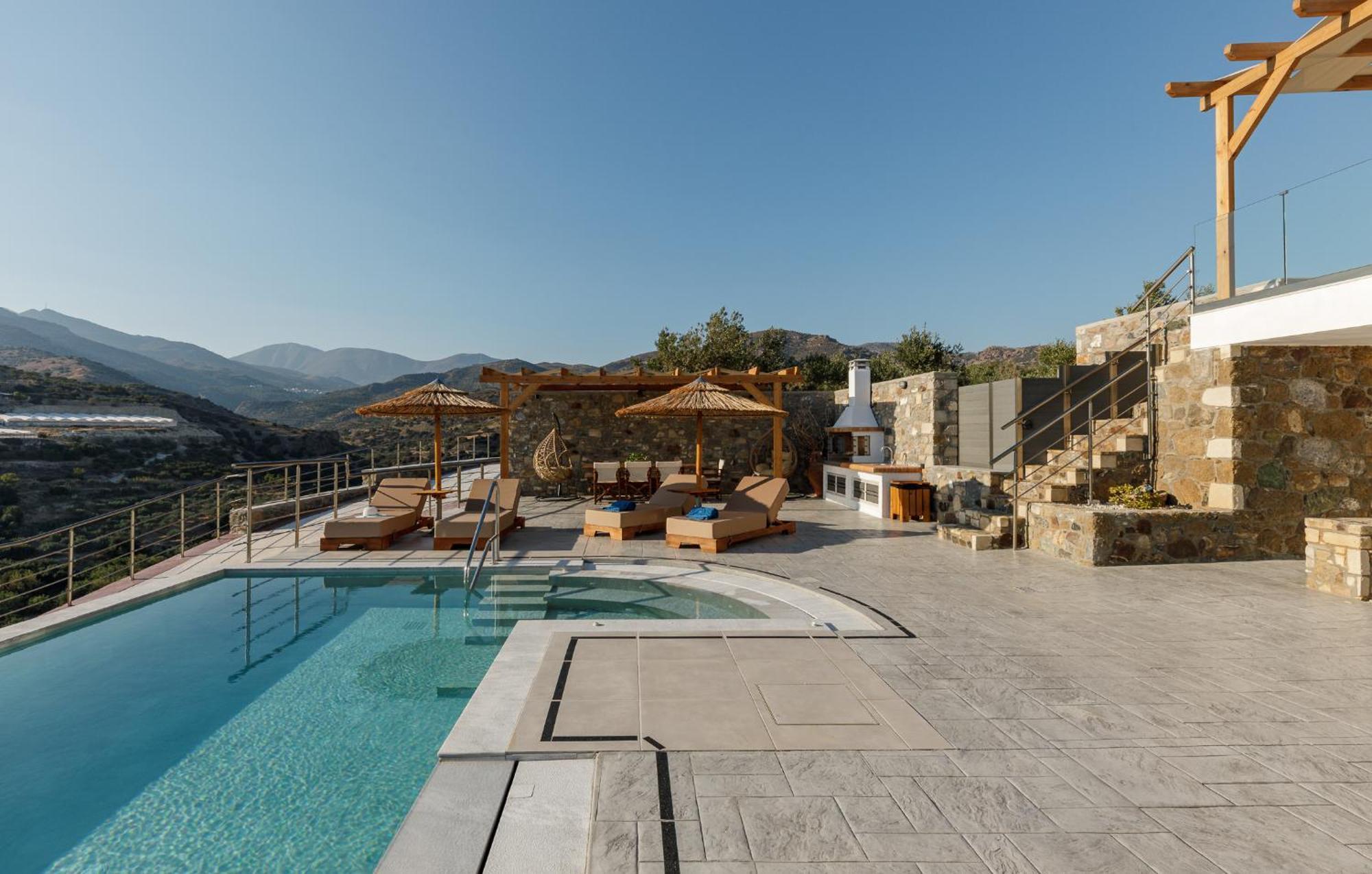Mediterranean View Villa Makrýgialos المظهر الخارجي الصورة