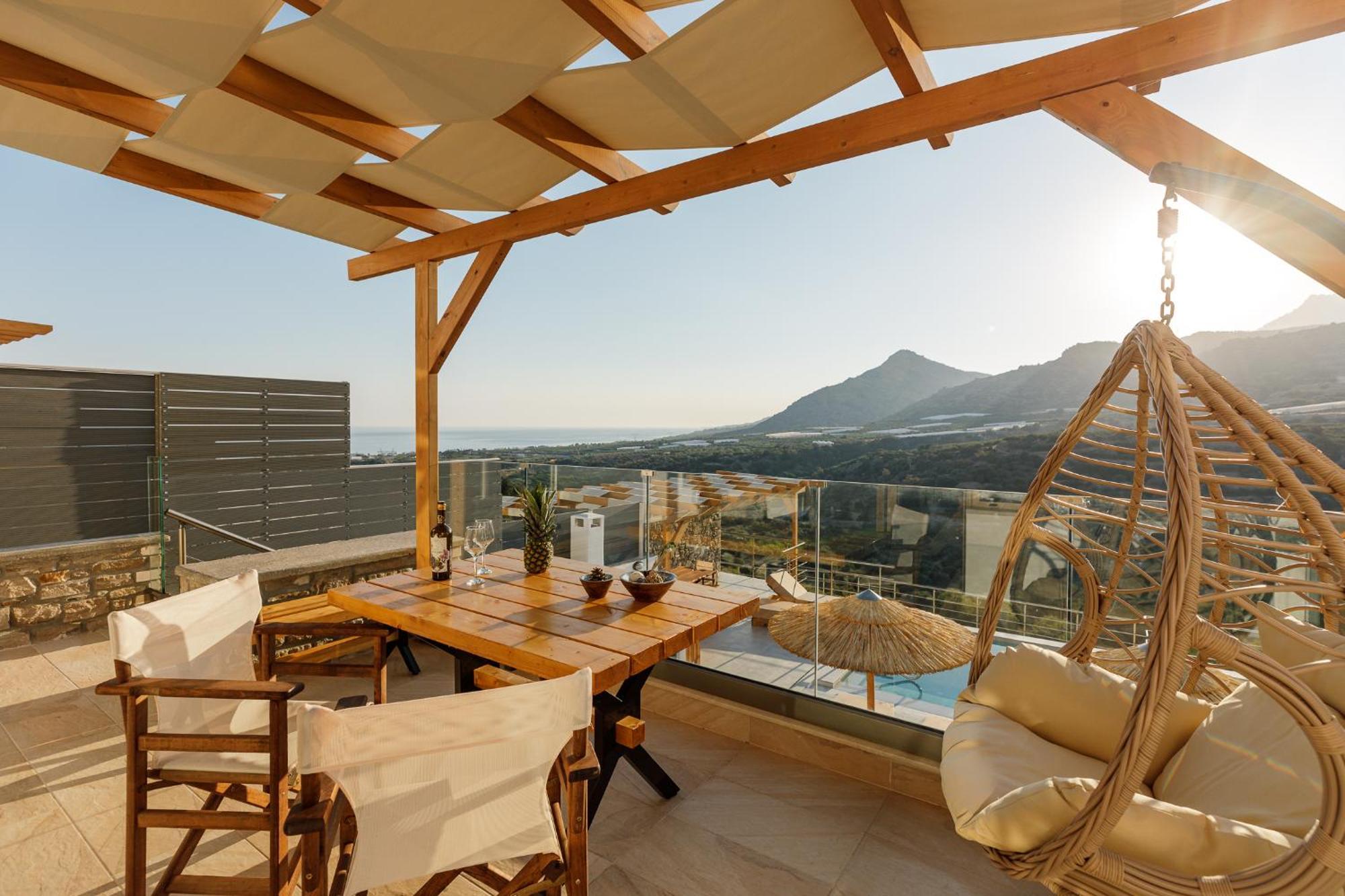 Mediterranean View Villa Makrýgialos المظهر الخارجي الصورة