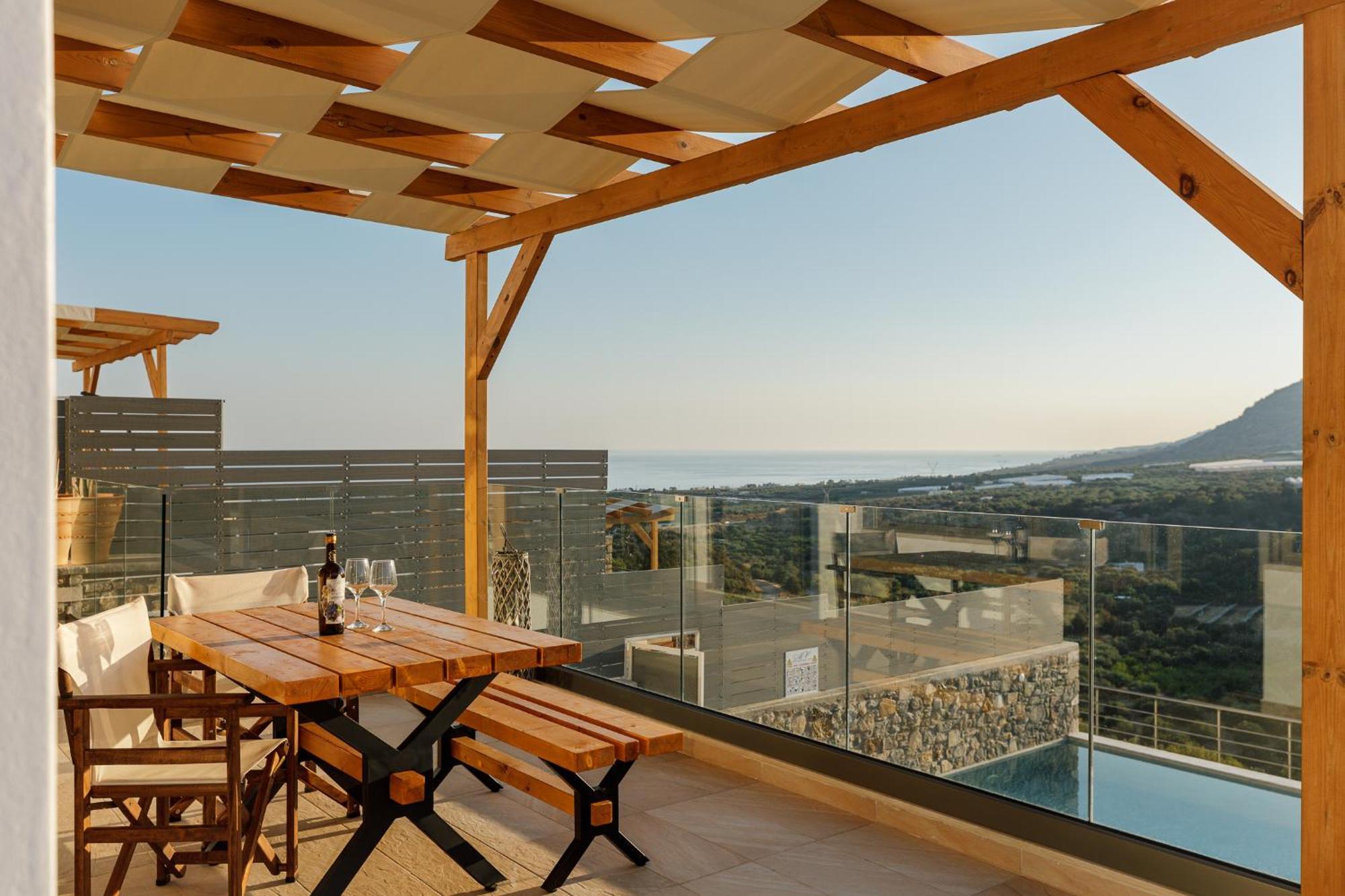 Mediterranean View Villa Makrýgialos المظهر الخارجي الصورة