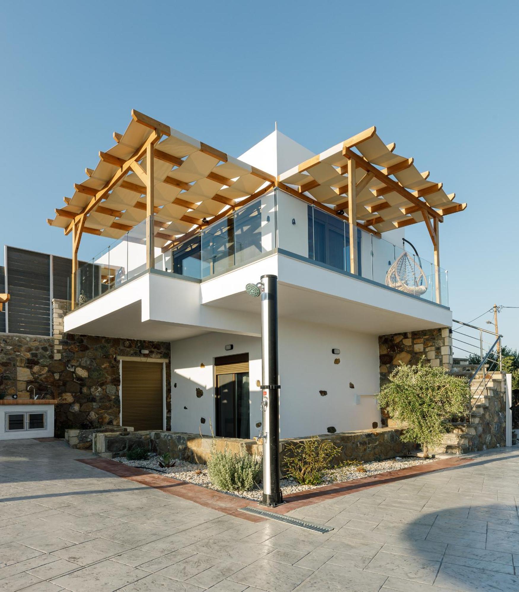Mediterranean View Villa Makrýgialos المظهر الخارجي الصورة