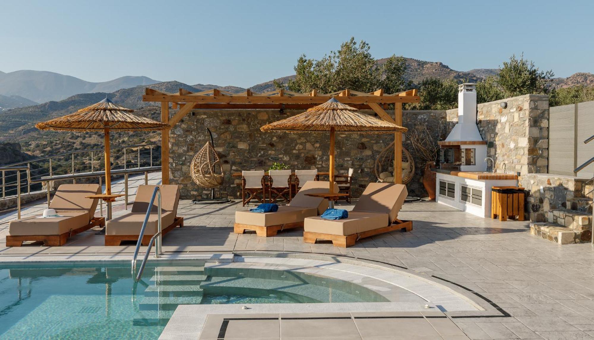 Mediterranean View Villa Makrýgialos المظهر الخارجي الصورة