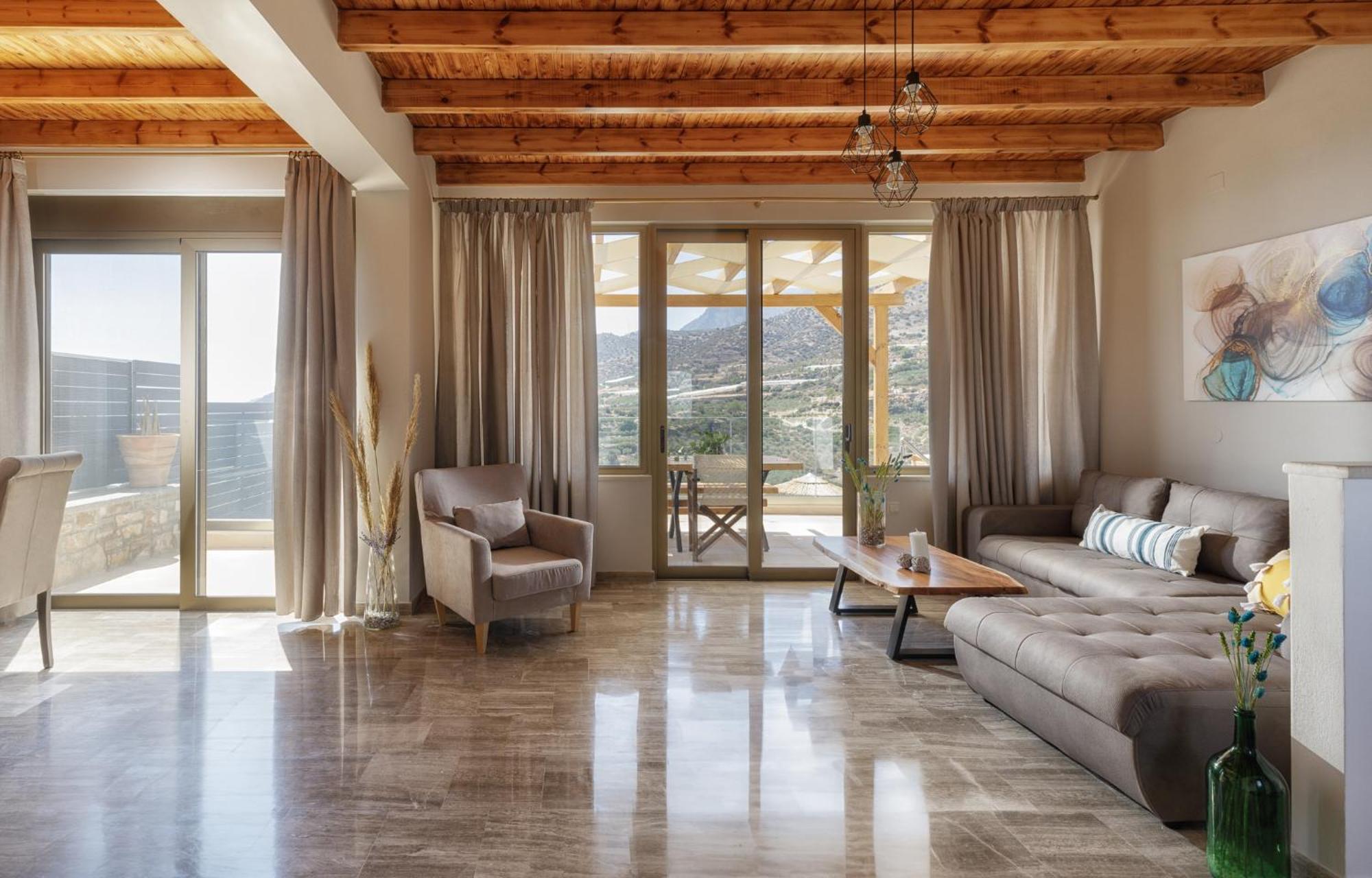 Mediterranean View Villa Makrýgialos المظهر الخارجي الصورة